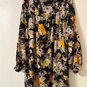 Floral “Who What Wear” Sz Med Dress - EUC